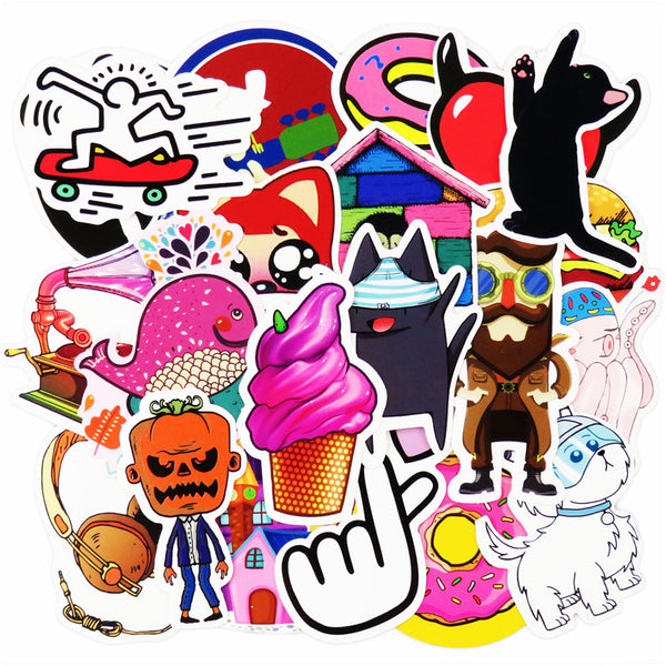 100 Pcs Mixed Stickers Batch # 2