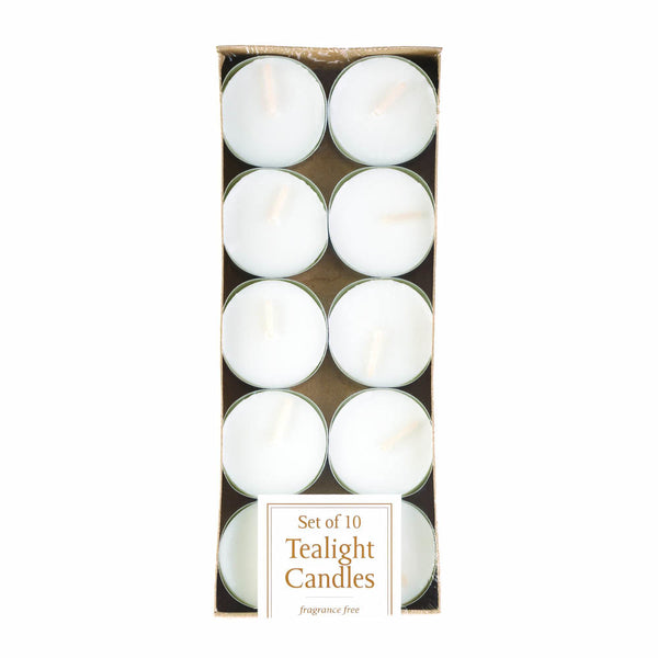 10 Pack Poured Tealights In Metal Cups