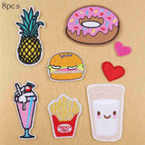 FENGRISE Cartoon Embroidered Patch Iron On Patches For Kids Clothing Felt Shapes Sewing Applique Fabric Lace Badge Letter Patch