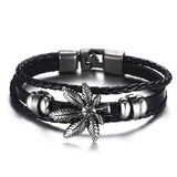 Cannabis Friendship Leather Bracelet
