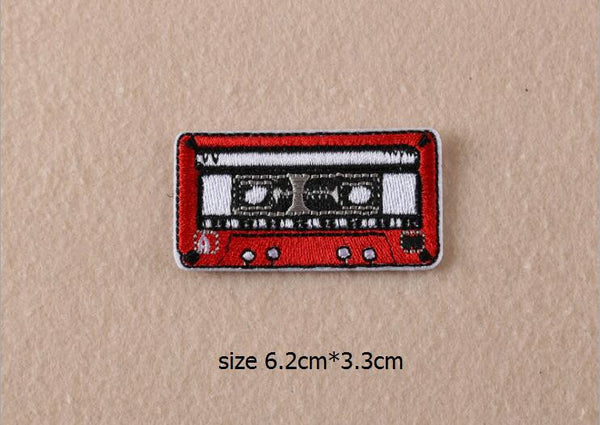 New Hand Shoes Pizza Cartoon Style Delicate Embroidered Patches Iron On Patch Badge DIY Clothing Applique Accessories
