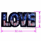 New POP Sequins Sewing Brand Patch Retro Hand Embroidery Patches Hotfix Applique Feather Hot Fix Motif DIY Clothes Stickers