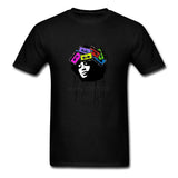 Over Size Cassette Music Head Art  Men BoyCasual Tshirt White Short Sleeve Custom Party Tee Shirts