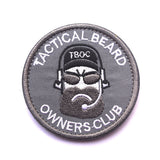 Tactical Beard owners club "BREAD MAN" Embroidery armband morale Patch Badge Fabric Armband Sticker Military