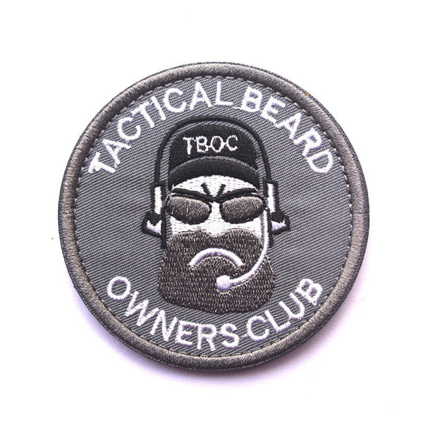 Tactical Beard owners club "BREAD MAN" Embroidery armband morale Patch Badge Fabric Armband Sticker Military