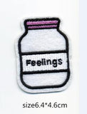The Glass Bottle Patch Computer Embroidery Badges Hand Sewing Ironing Sticker On Cloth Garment Hat Bag Accessories