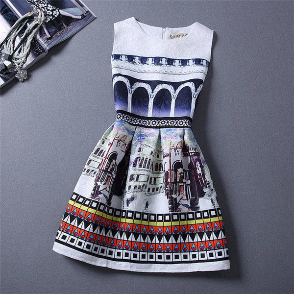 Elegant O-neck Dress